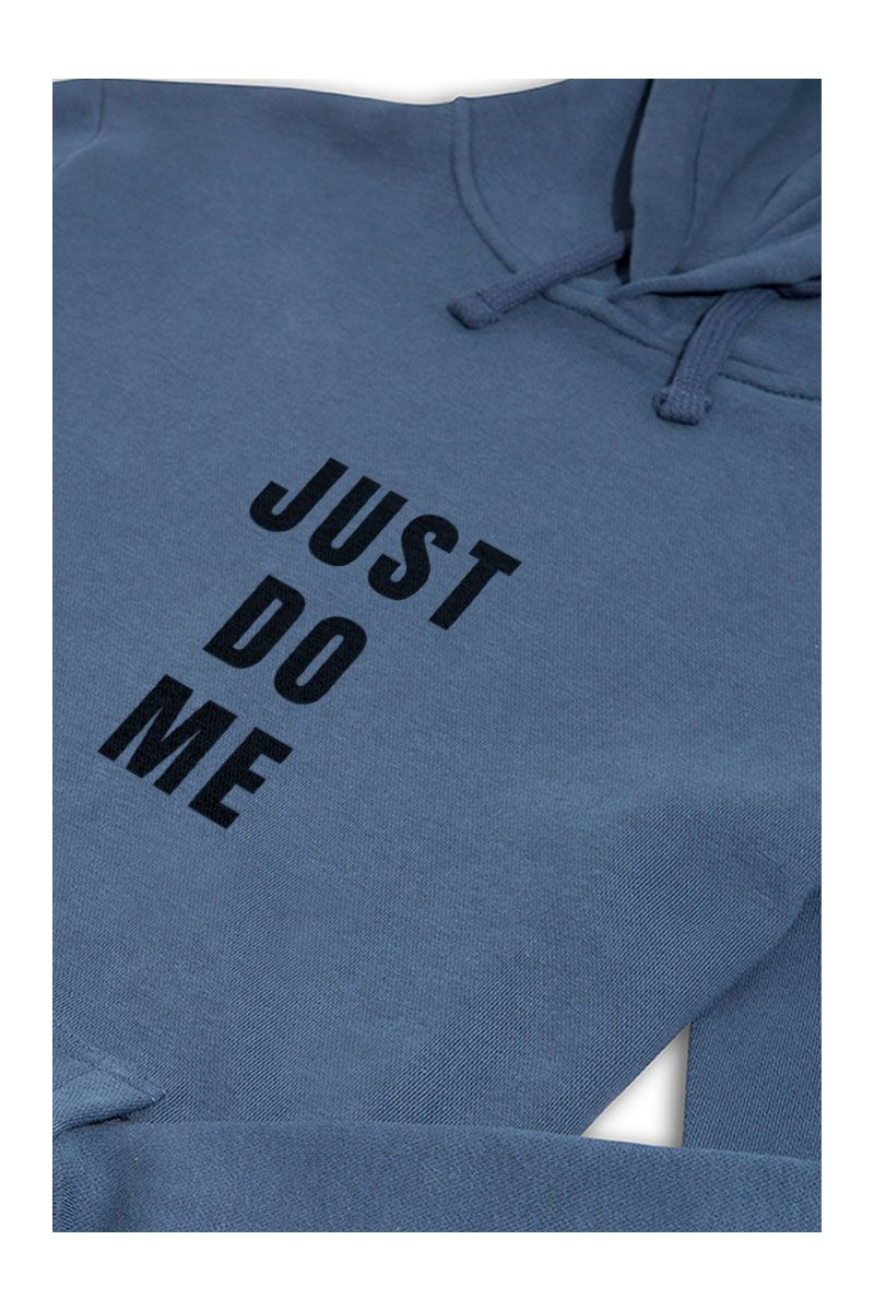 Navy Premium Cotton Just Do Me Design Pullover Hoodie