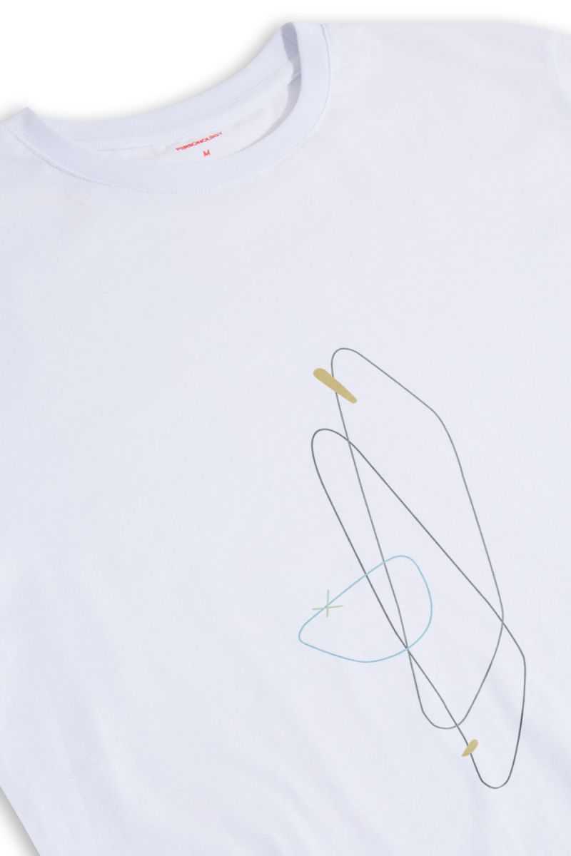 White Soft Fabric Anirola Design Short Sleeve Tee