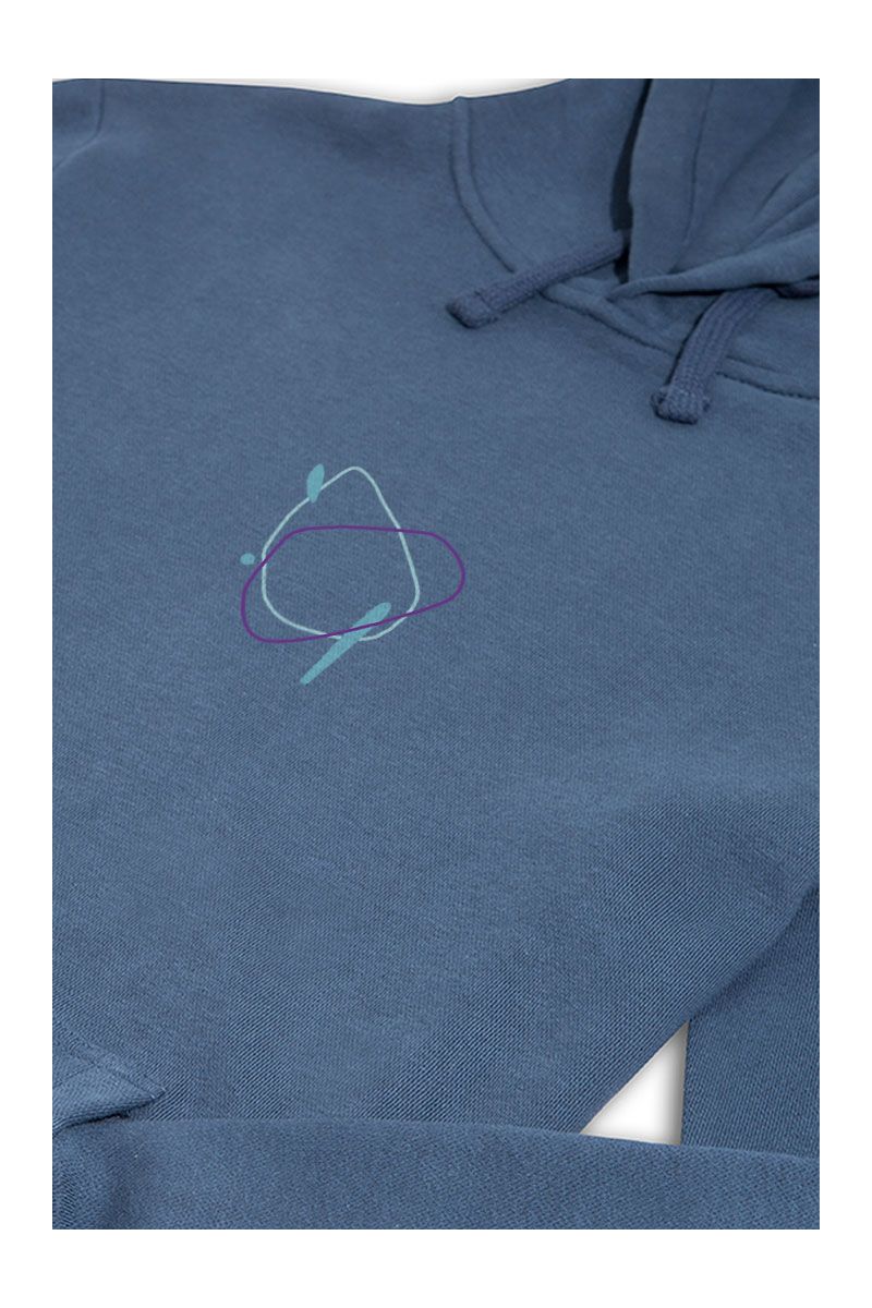Navy Premium Cotton Ravera Design Pullover Hoodie