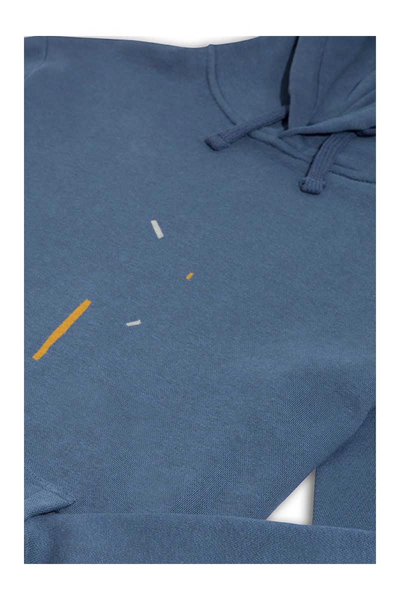 Navy Premium Cotton Peca Design Pullover Hoodie