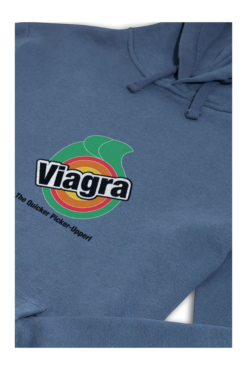 Navy Premium Cotton Viagra Design Pullover Hoodie