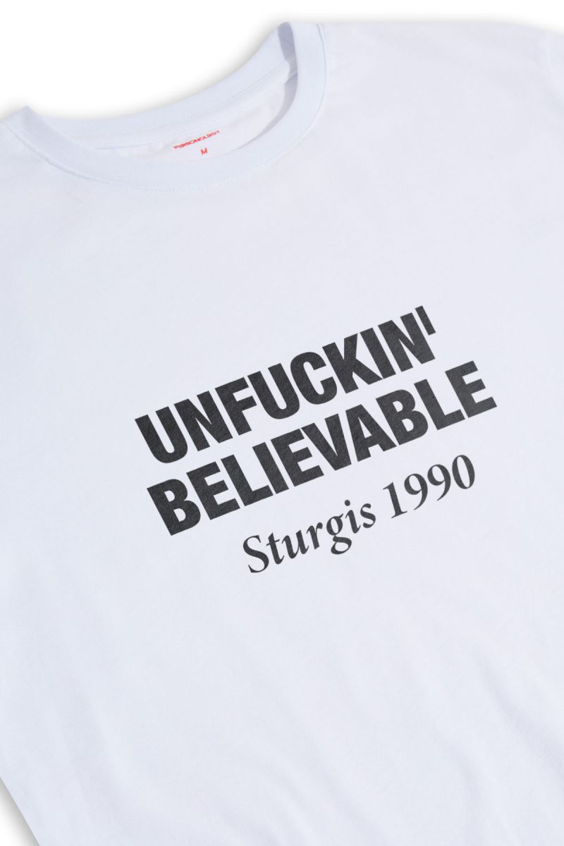 White Soft Fabric Unfuckin' believable Design Short Sleeve Tee