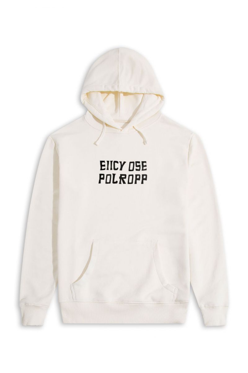 Ecru Premium Cotton eiicy ose polropp Design Pullover Hoodie