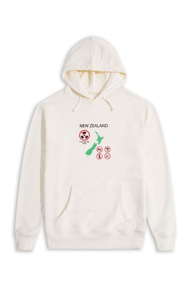 Ecru Premium Cotton new zeland Design Pullover Hoodie