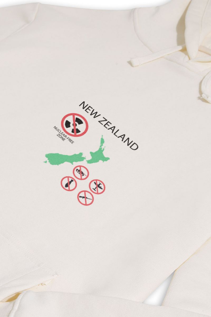 Ecru Premium Cotton new zeland Design Pullover Hoodie