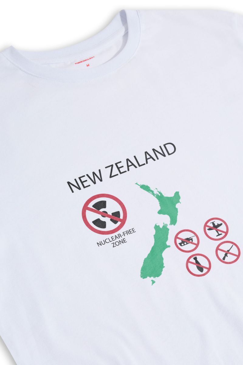 White Soft Fabric new zeland Design Short Sleeve Tee