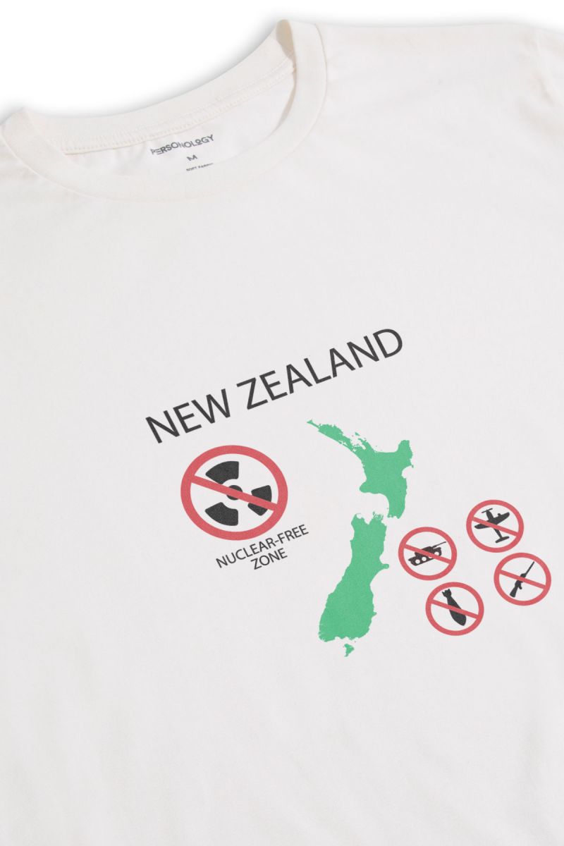Off White Soft Fabric new zeland Design Short Sleeve Tee