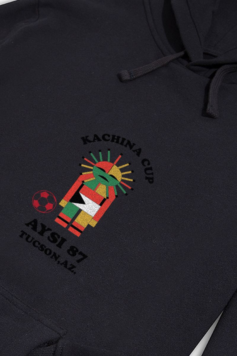 Black Premium Cotton kachina cup Design Pullover Hoodie