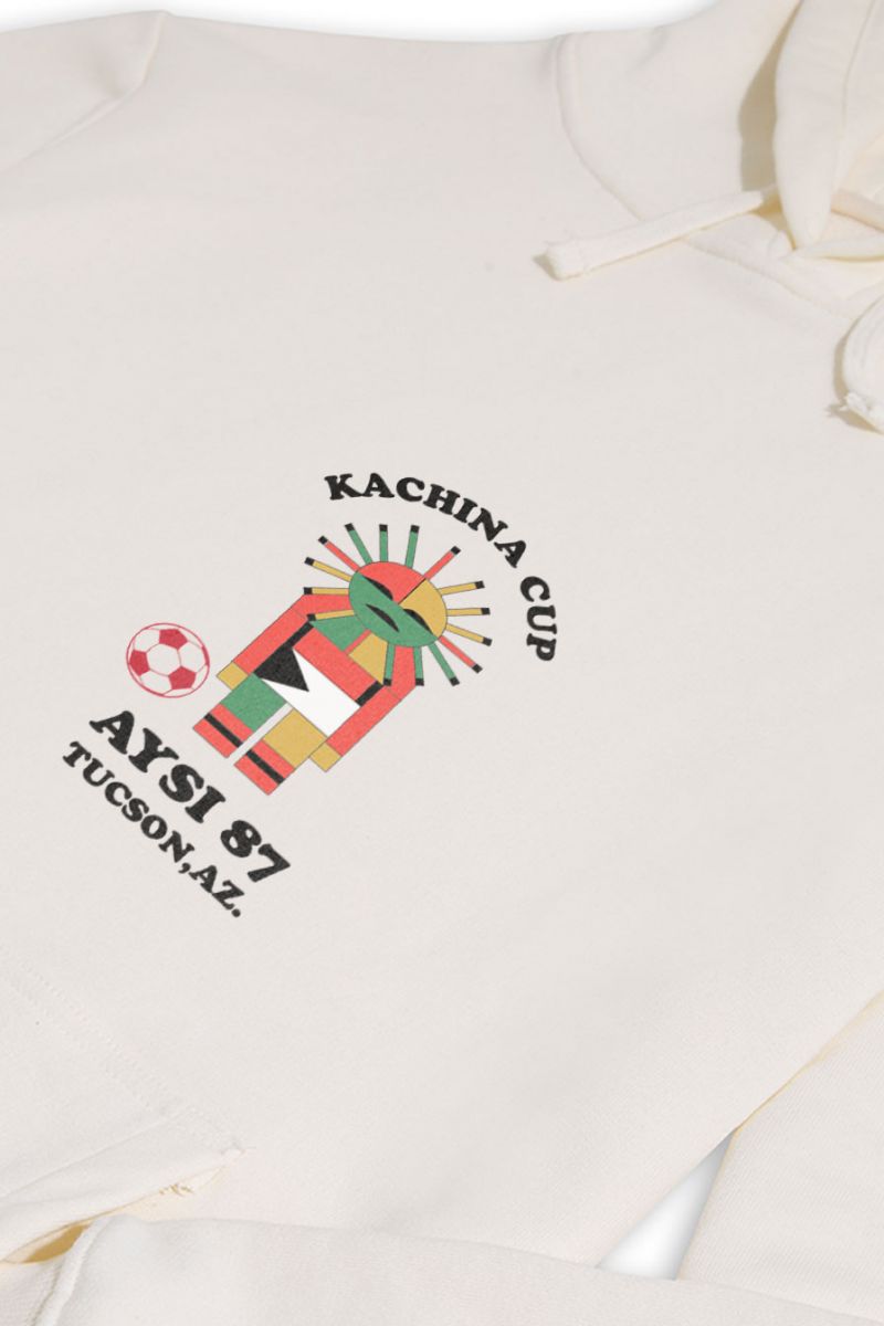 Ecru Premium Cotton kachina cup Design Pullover Hoodie