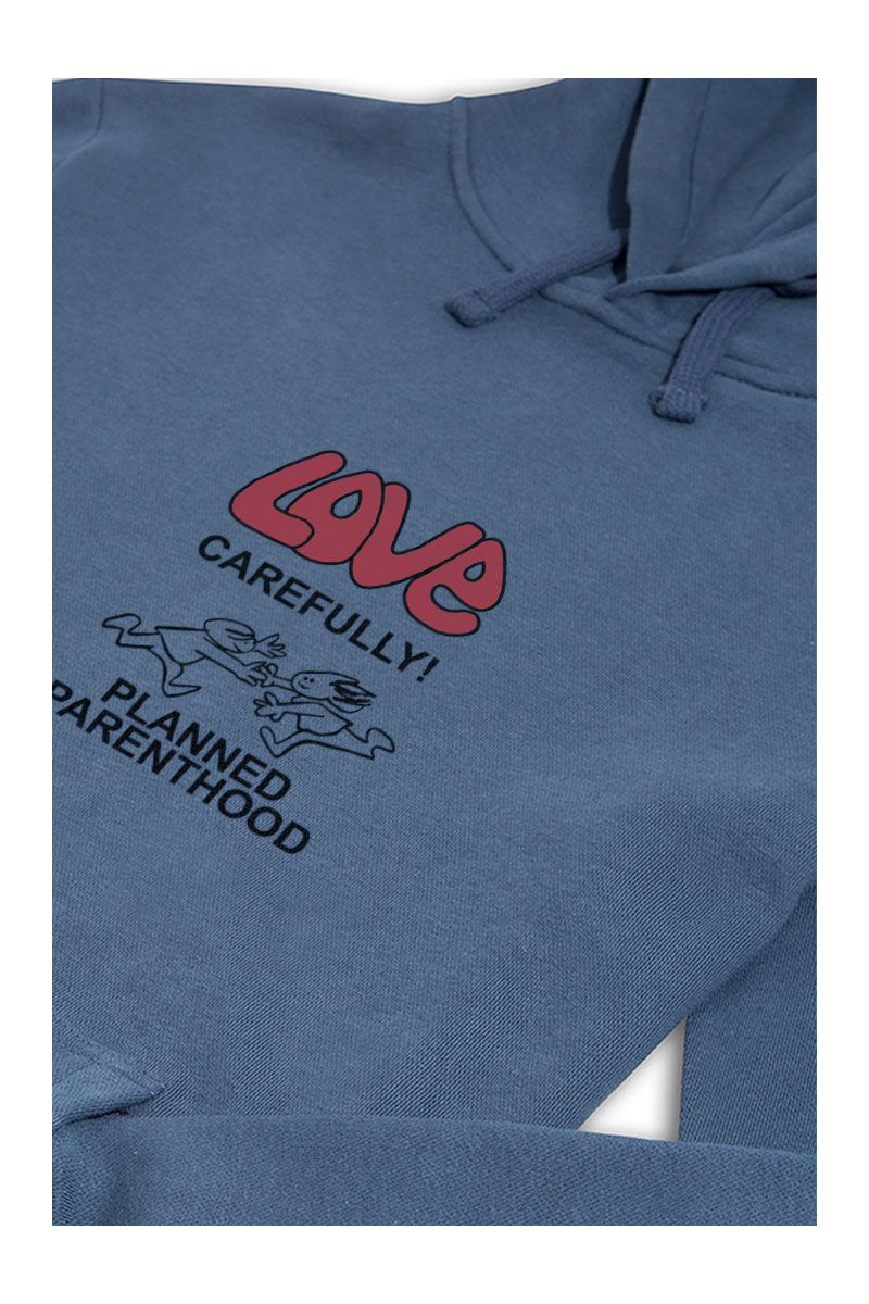 Navy Premium Cotton Love carefully , Planned parenthood Design Pullover Hoodie