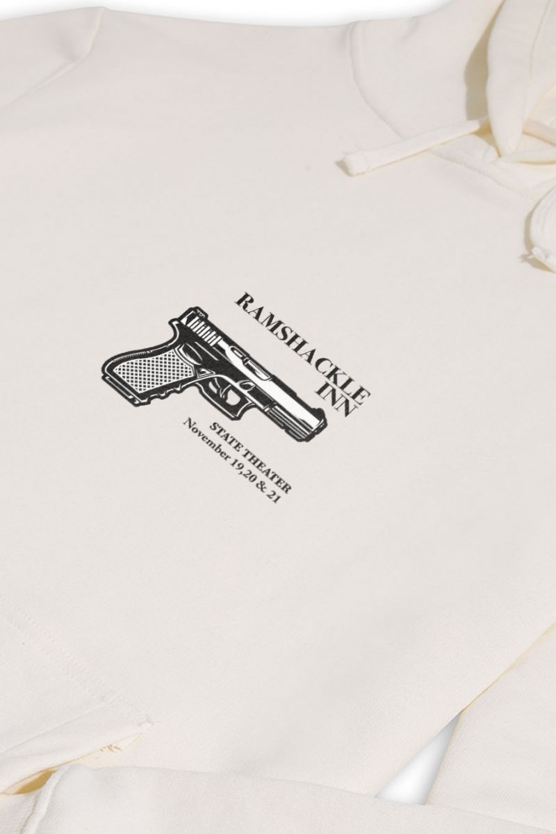 Ecru Premium Cotton ramshackle inn Design Pullover Hoodie