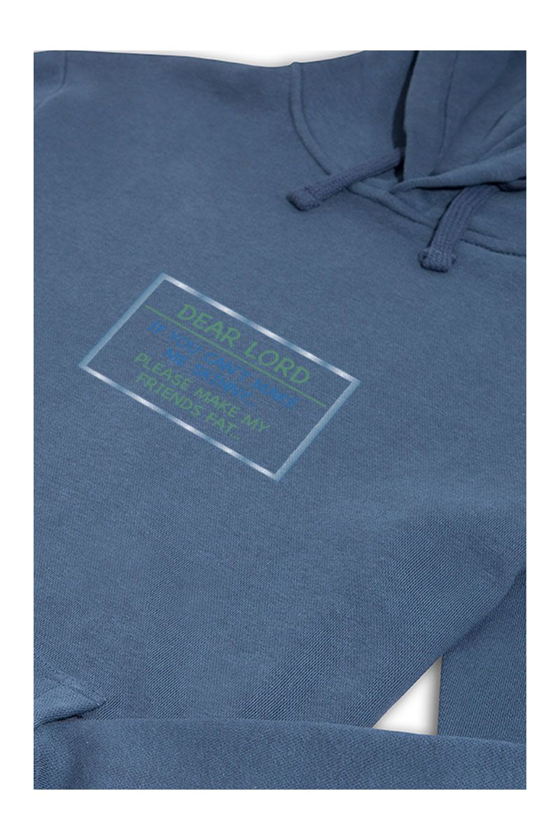 Navy Premium Cotton Dear Lord Design Pullover Hoodie