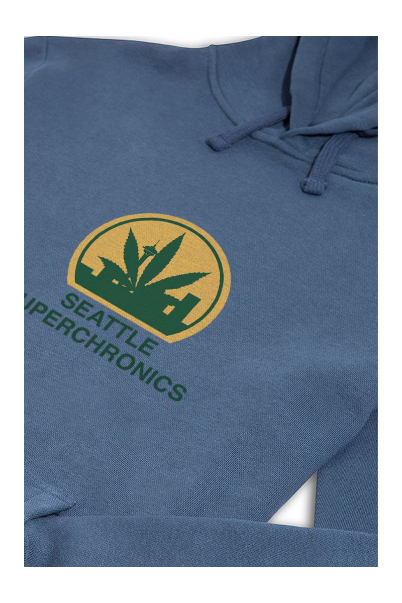 Navy Premium Cotton seattle supersonics Design Pullover Hoodie