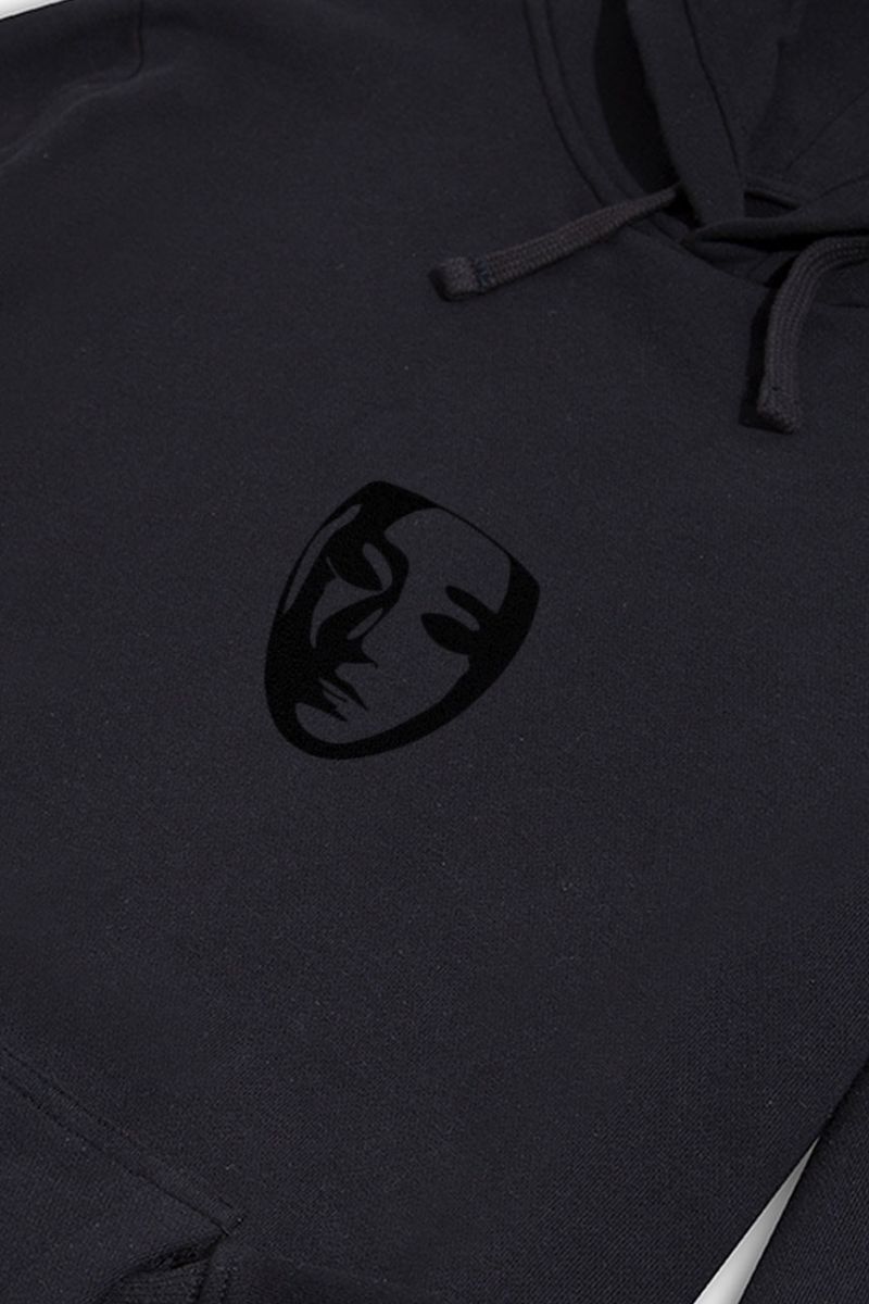 Black Premium Cotton Bodys Design Pullover Hoodie