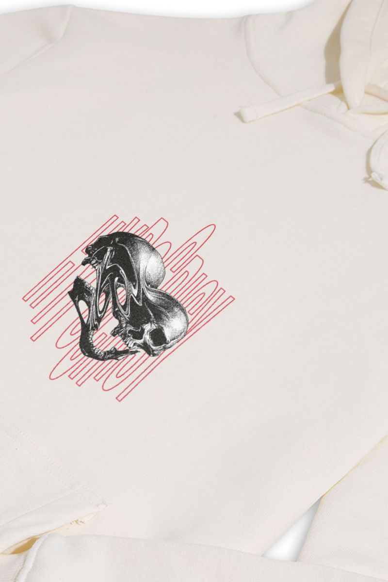 Ecru Premium Cotton Hypocricy Design Pullover Hoodie