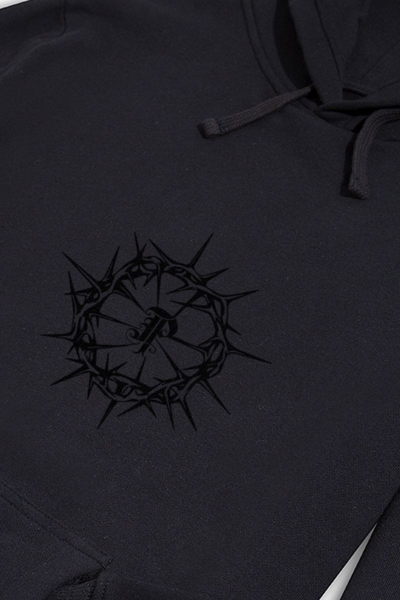 Black Premium Cotton P Personology P Design Pullover Hoodie