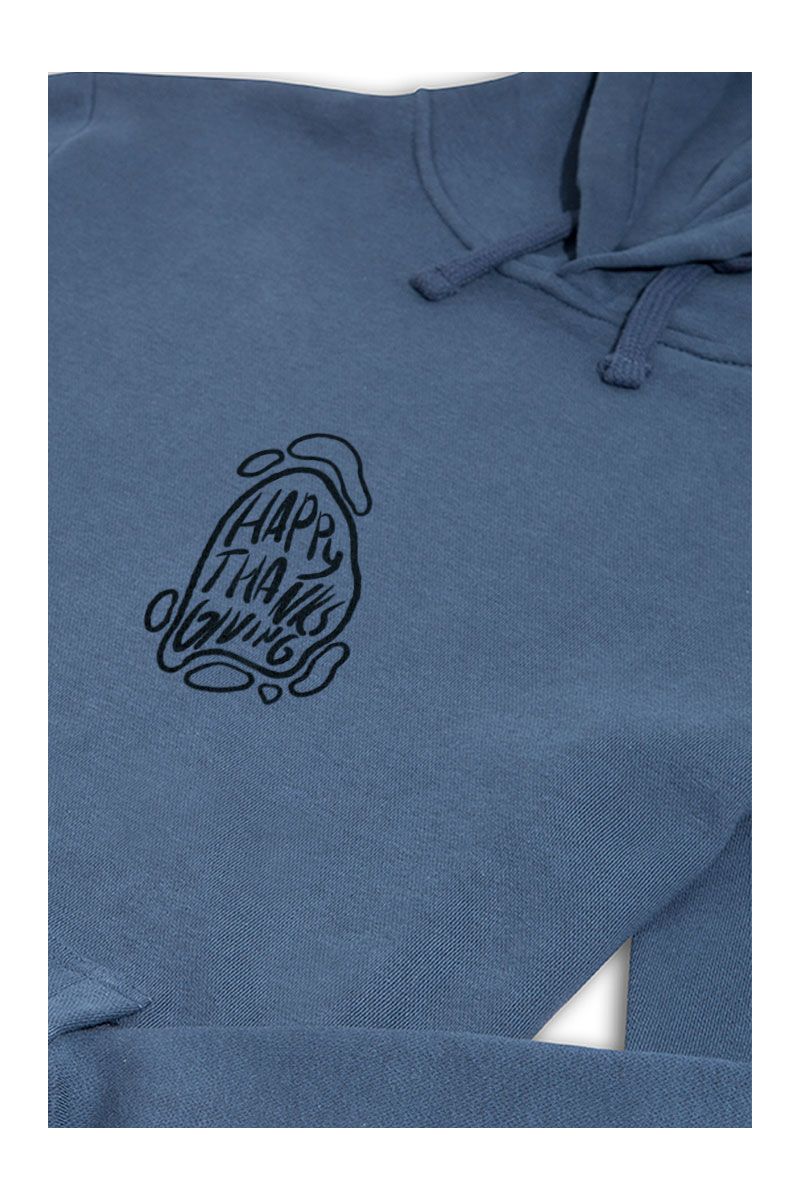 Navy Premium Cotton Thanksgiving Design Pullover Hoodie
