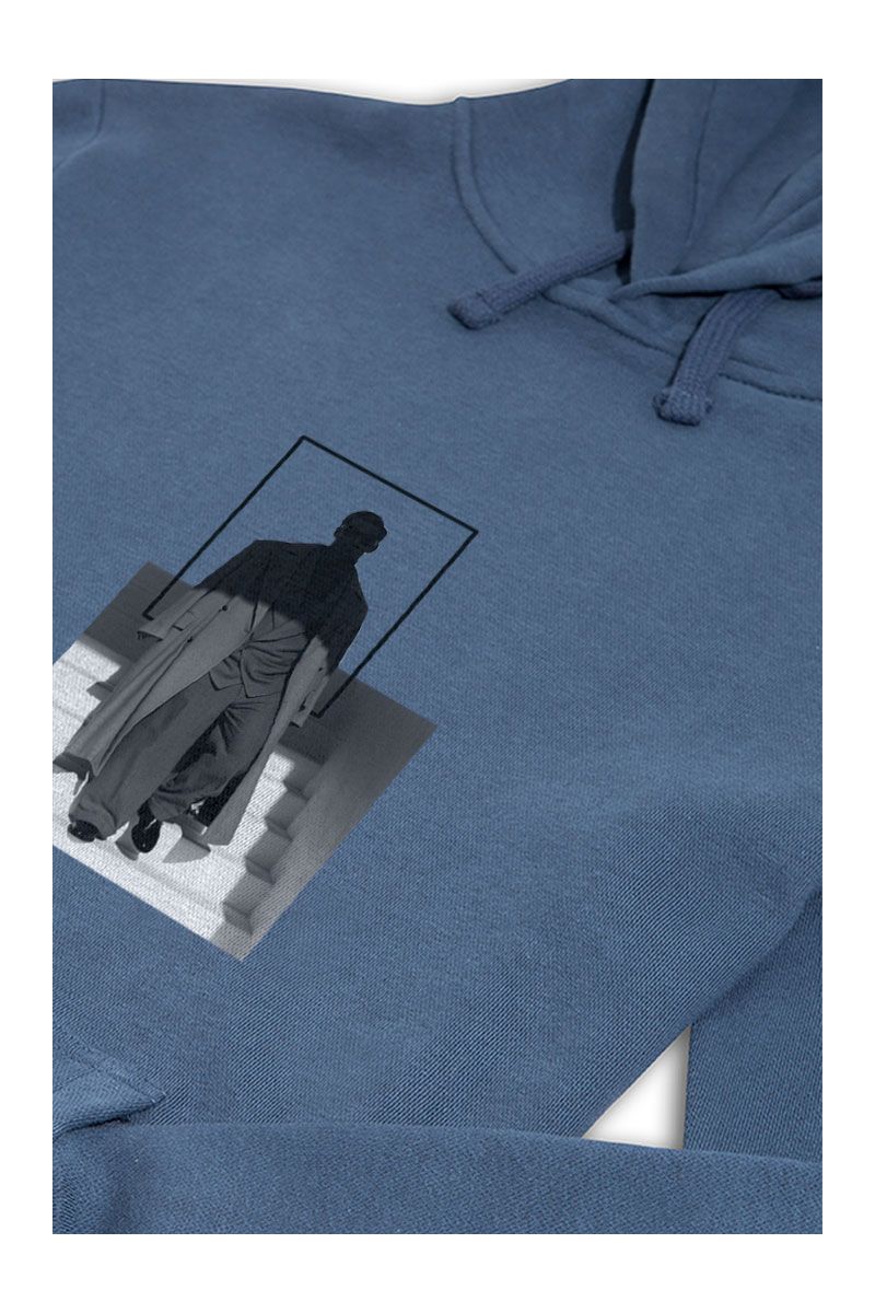 Navy Premium Cotton The Man Design Pullover Hoodie
