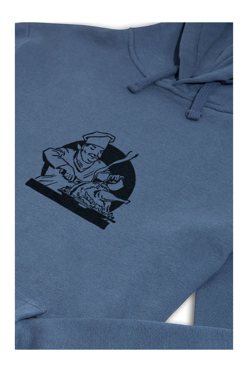 Navy Premium Cotton Thanksgiving Design Pullover Hoodie