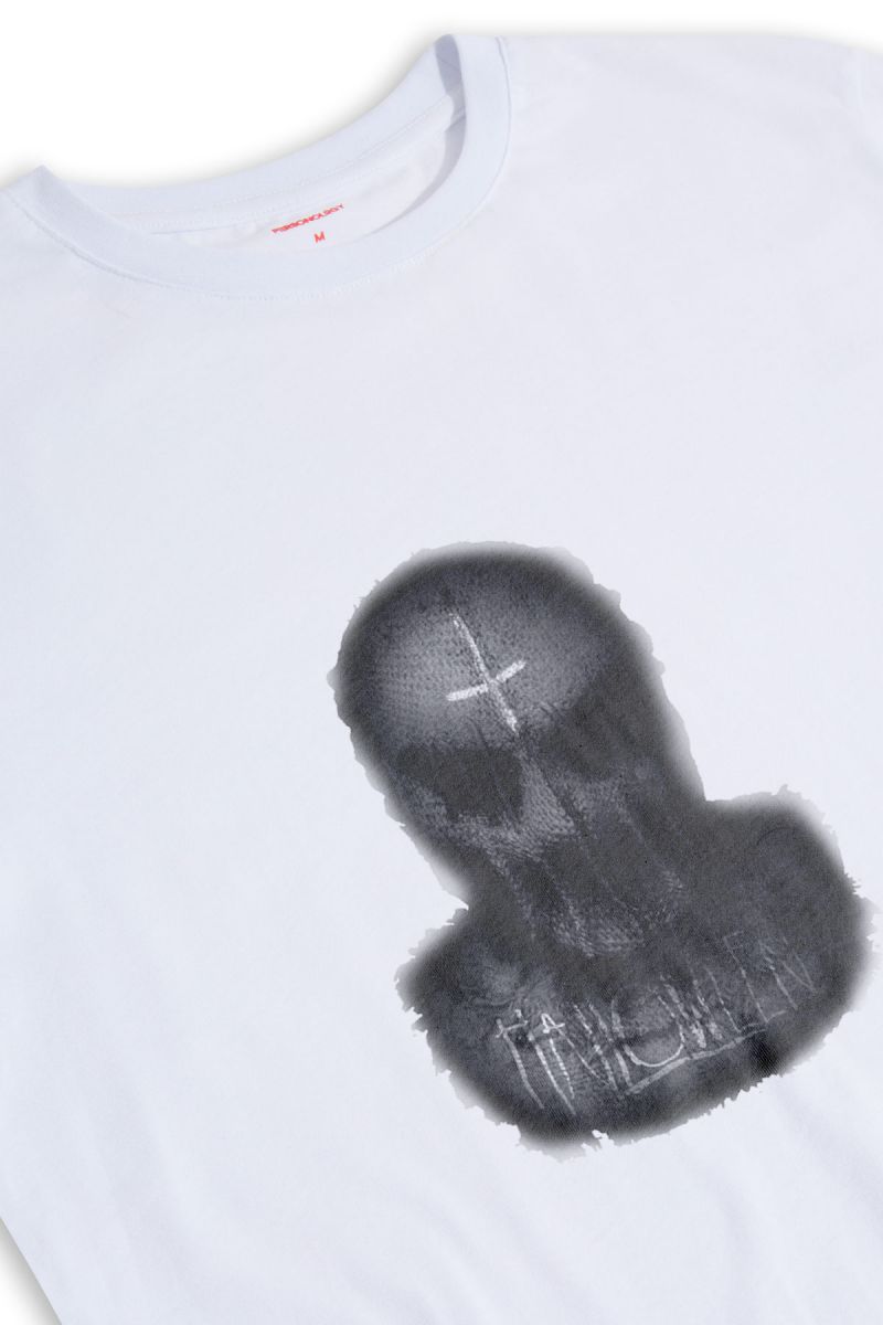 White Soft Fabric Halloween Design Short Sleeve Tee