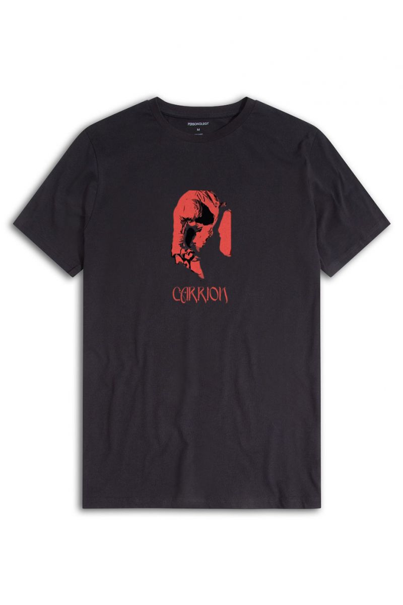 Black Soft Fabric Sacrifice Design Short Sleeve Tee