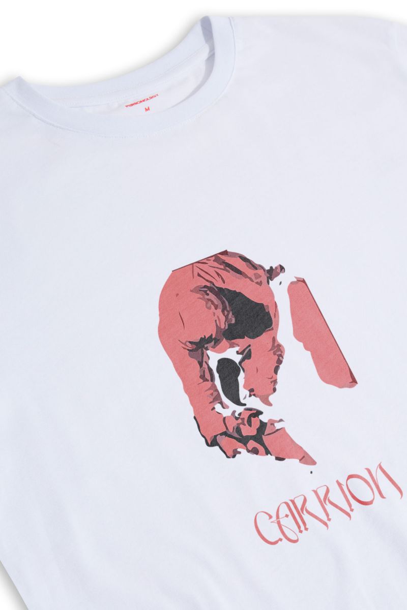 White Soft Fabric Sacrifice Design Short Sleeve Tee