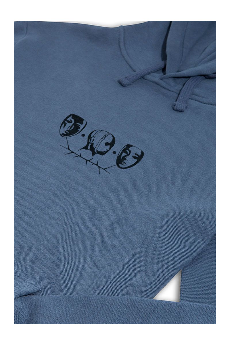 Navy Premium Cotton Bodys Design Pullover Hoodie