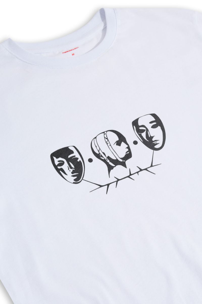 White Soft Fabric Bodys Design Short Sleeve Tee