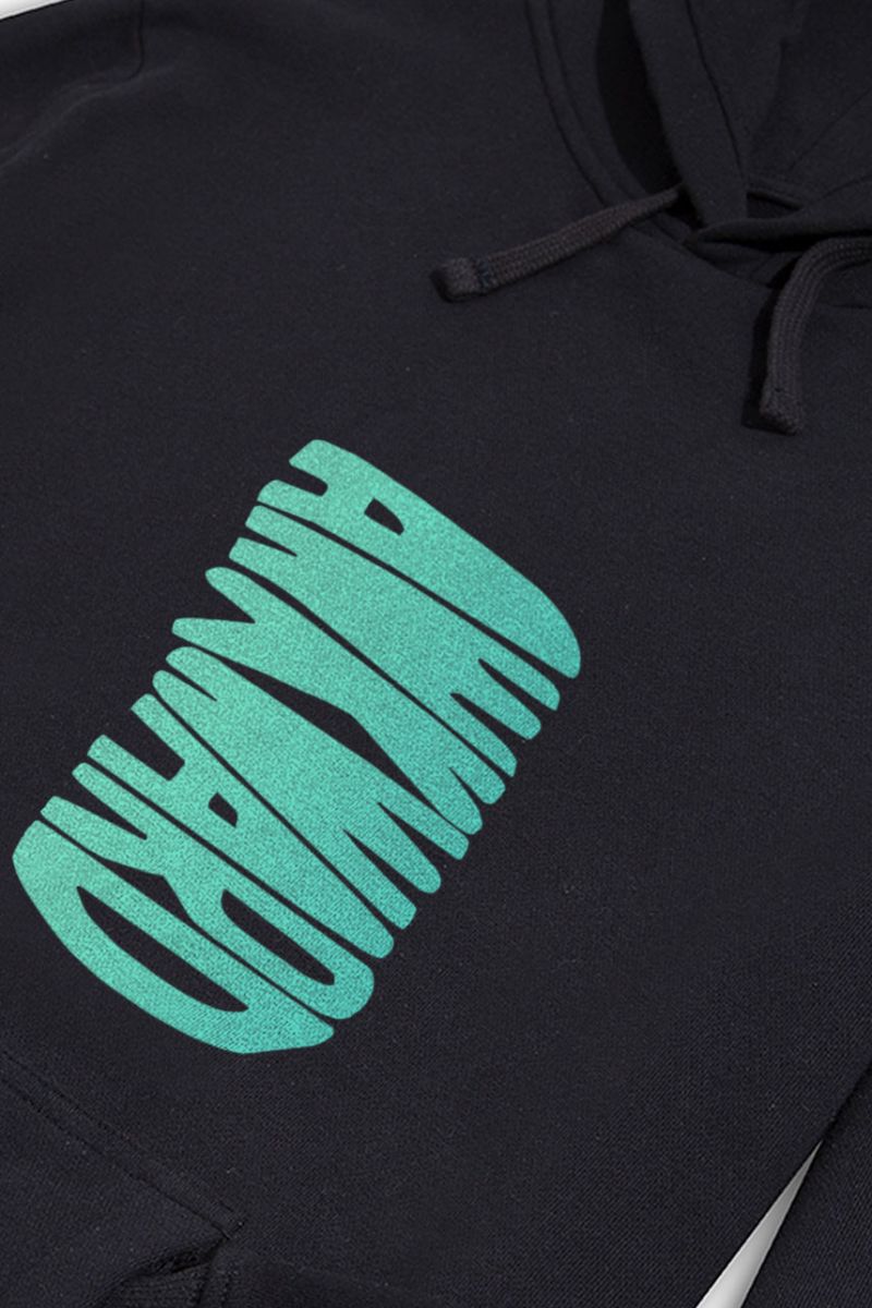 Black Premium Cotton Awkward Design Pullover Hoodie