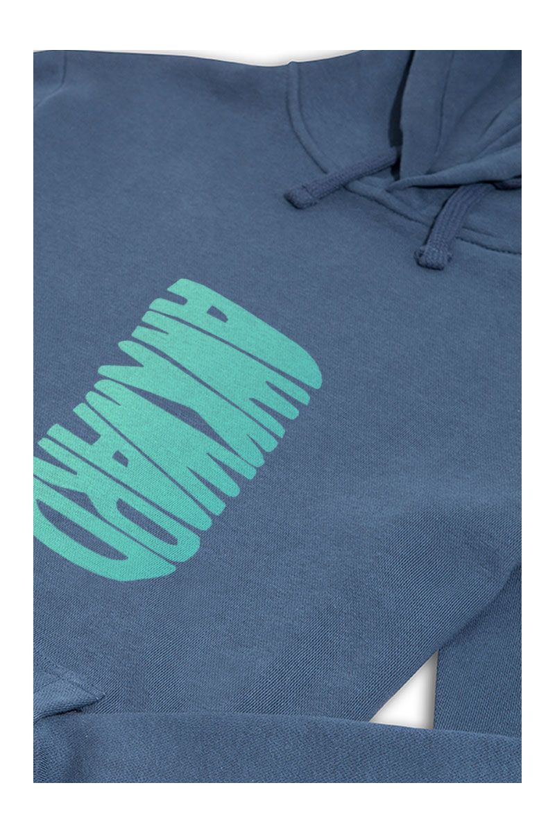 Navy Premium Cotton Awkward Design Pullover Hoodie