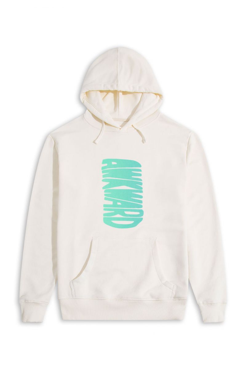 Ecru Premium Cotton Awkward Design Pullover Hoodie