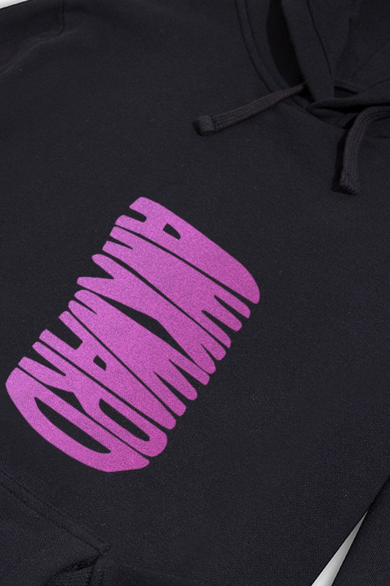 Black Premium Cotton Awkward Design Pullover Hoodie