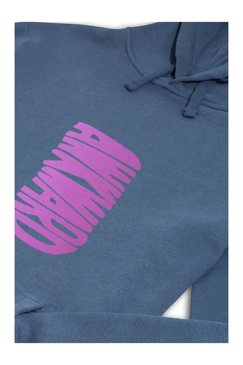 Navy Premium Cotton Awkward Design Pullover Hoodie