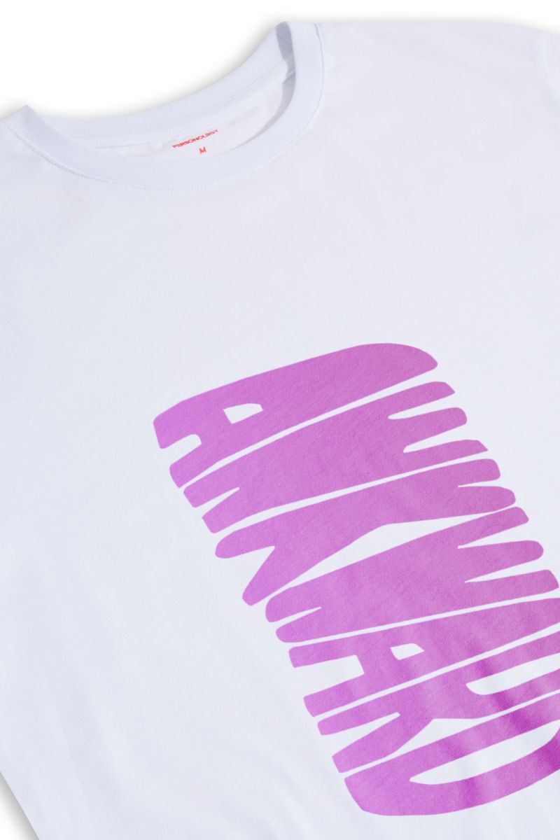 White Soft Fabric Awkward Design Short Sleeve Tee