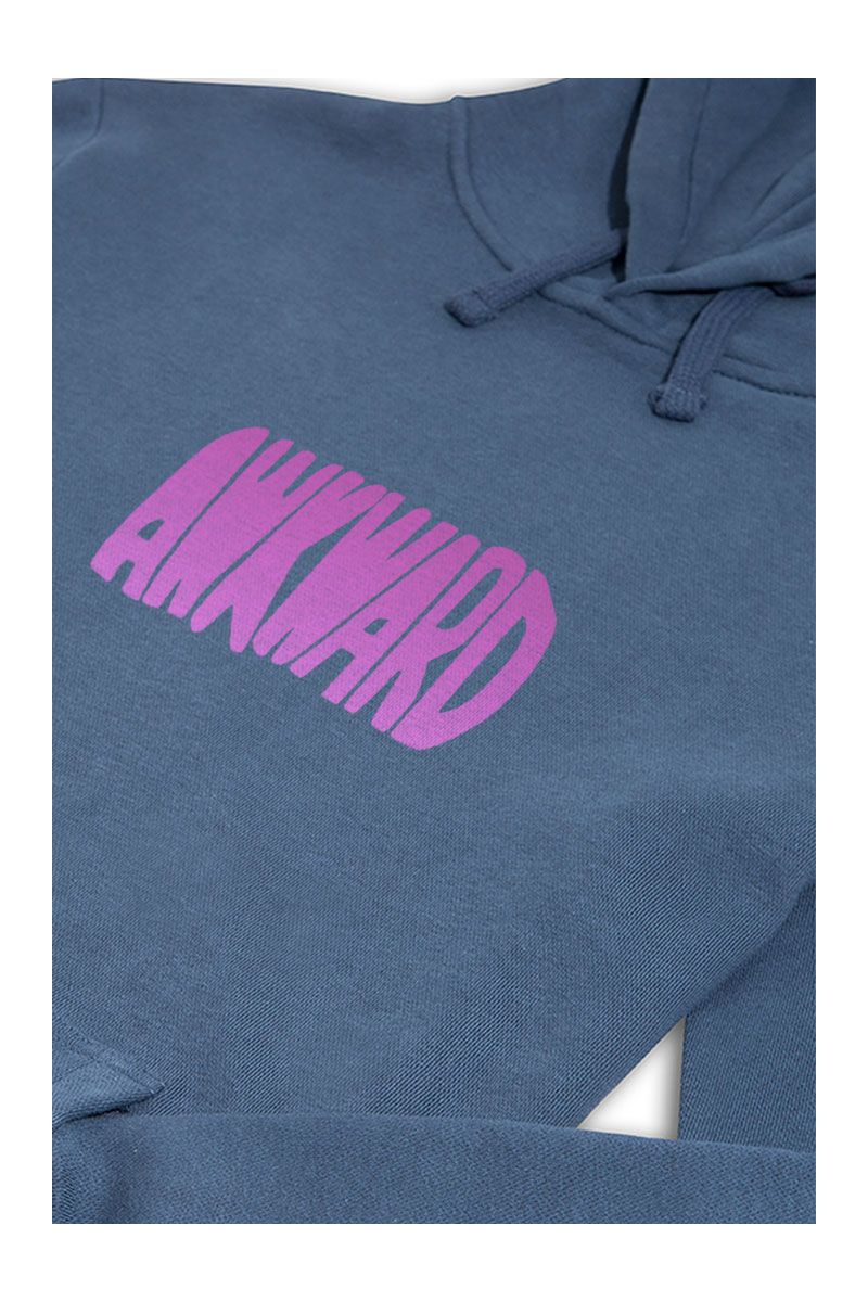 Navy Premium Cotton Awkward Design Pullover Hoodie