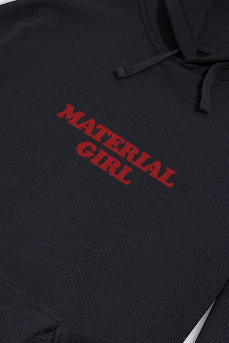 Black Premium Cotton material girl Design Pullover Hoodie