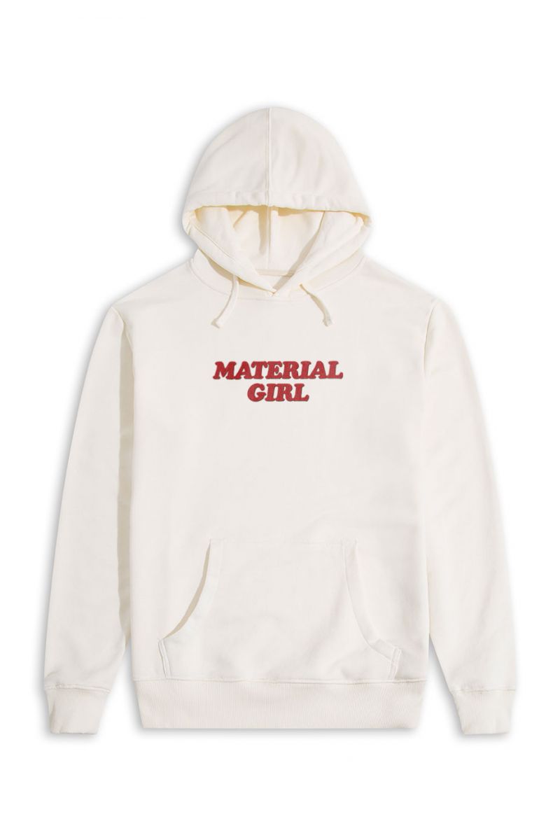 Ecru Premium Cotton material girl Design Pullover Hoodie