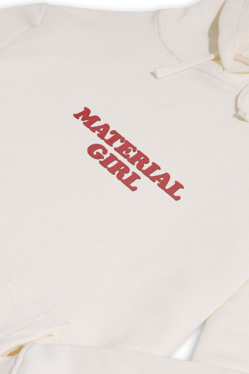 Ecru Premium Cotton material girl Design Pullover Hoodie