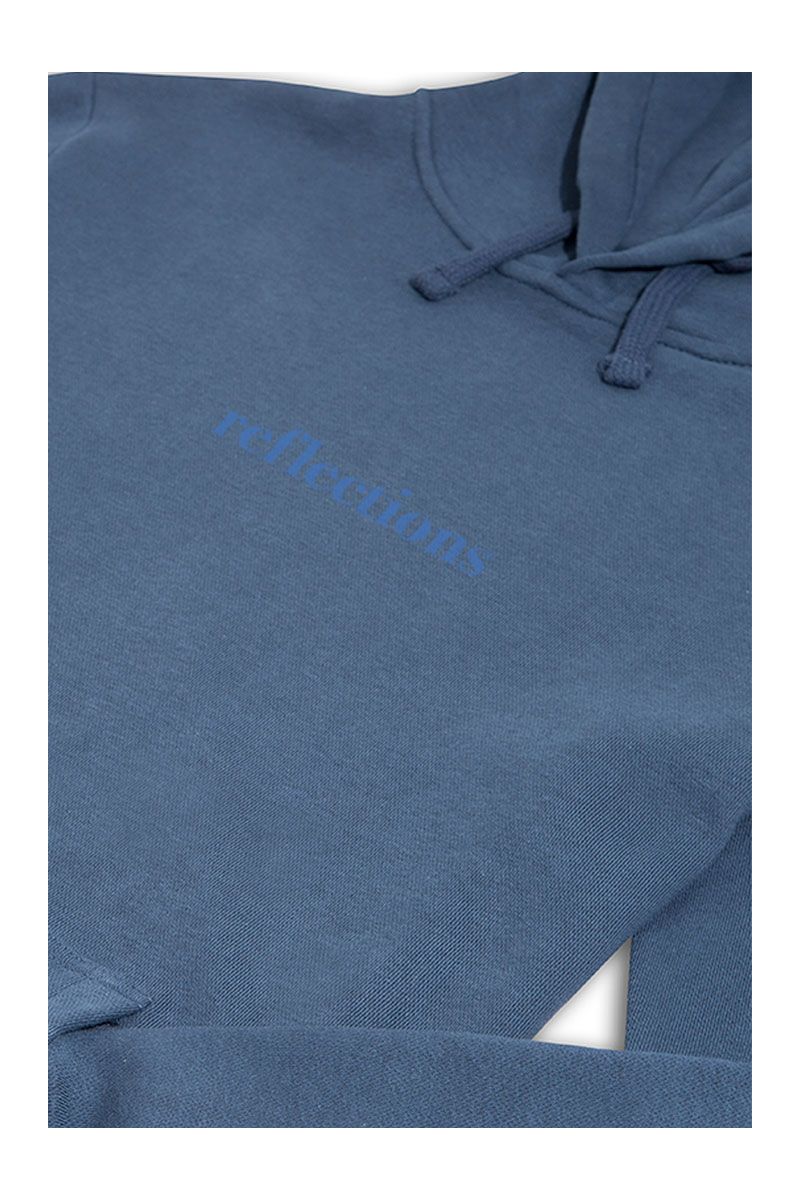Navy Premium Cotton reflections Design Pullover Hoodie