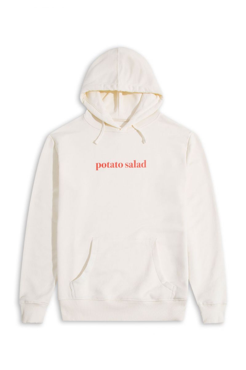 Ecru Premium Cotton potato salad Design Pullover Hoodie