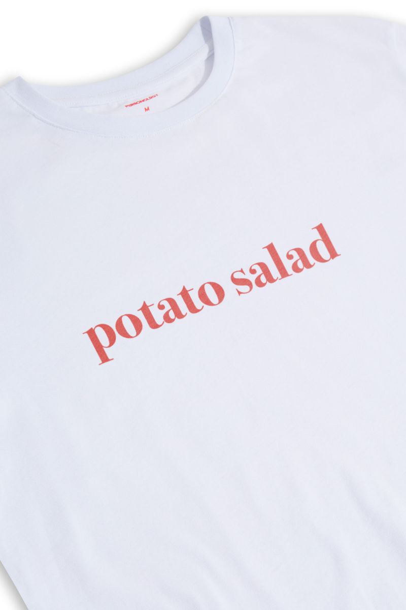 White Soft Fabric potato salad Design Short Sleeve Tee