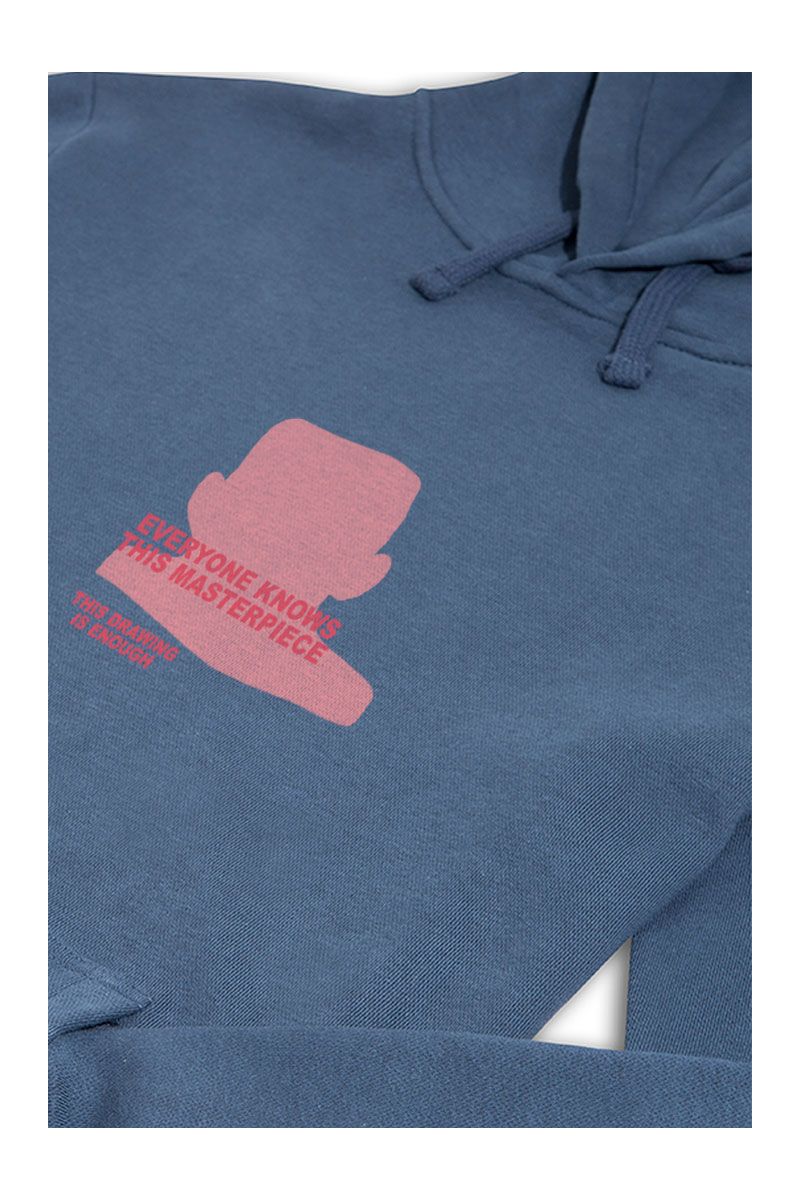 Navy Premium Cotton everyone knows this masterpiece. This drawing is enough Design Pullover Hoodie