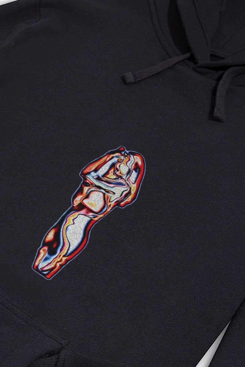 Black Premium Cotton Awake Design Pullover Hoodie