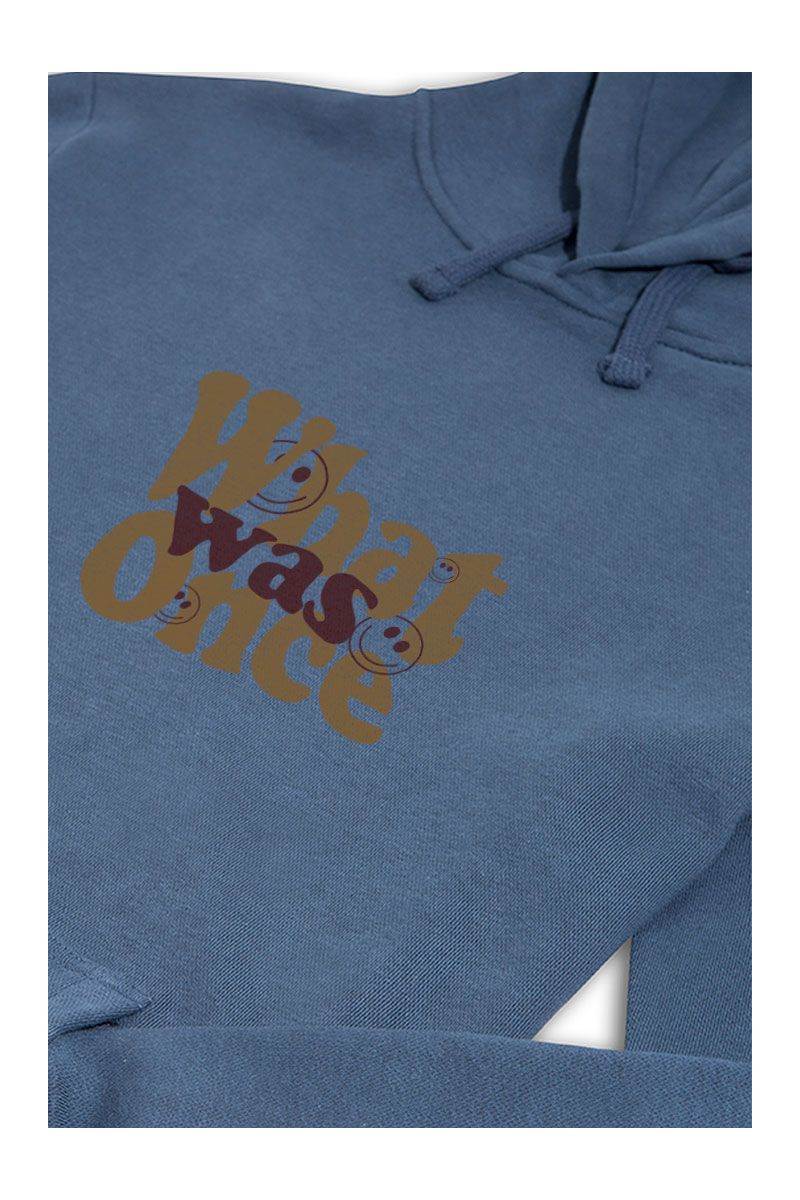 Navy Premium Cotton What Once Was Design Pullover Hoodie