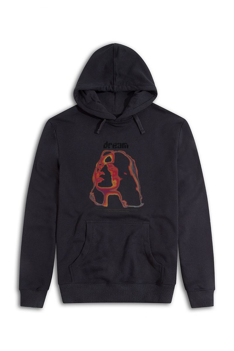 Black Premium Cotton Dream, a series of thoughts, images, and sensations, occuring in a person's mind during sleep. Design Pullover Hoodie