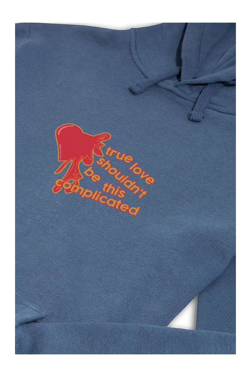 Navy Premium Cotton True Love Shouldn't Be This Complicated Design Pullover Hoodie