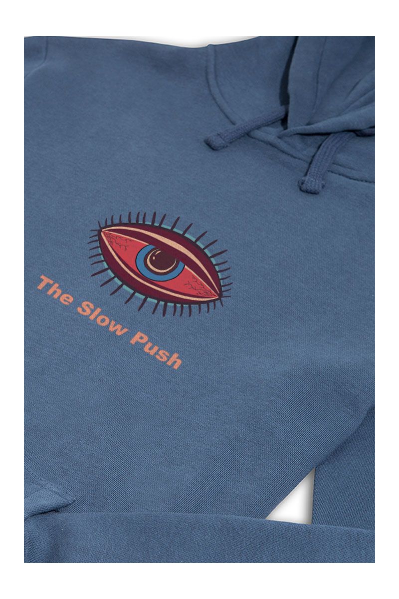 Navy Premium Cotton The Slow Rush Design Pullover Hoodie