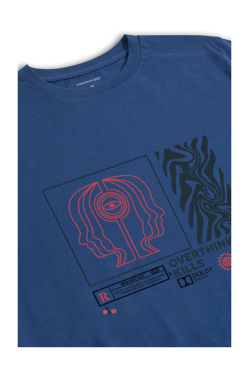 Navy Soft Fabric OCD Design Short Sleeve Tee