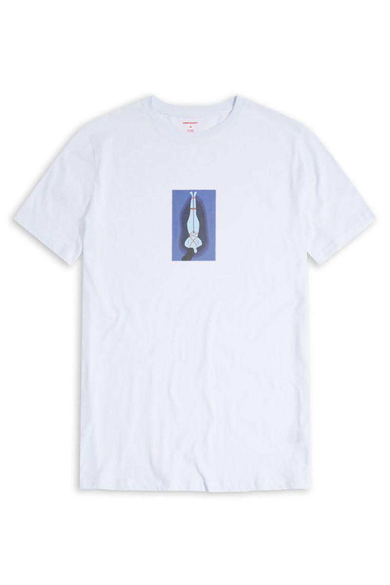 White Soft Fabric Design Short Sleeve Tee