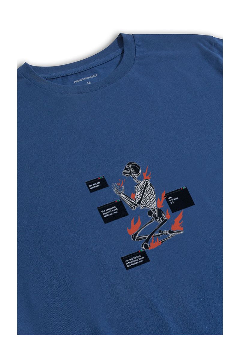 Navy Soft Fabric Awaits Design Short Sleeve Tee